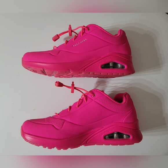 Skechers Street Women's UNO - NIGHT SHADES Hot Pink Sneakers Size 9 - Picture 10 of 10